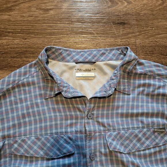Columbia Omni Shade Sun Protection Long Sleeved Button Up Mens XL - Picture 3 of 6